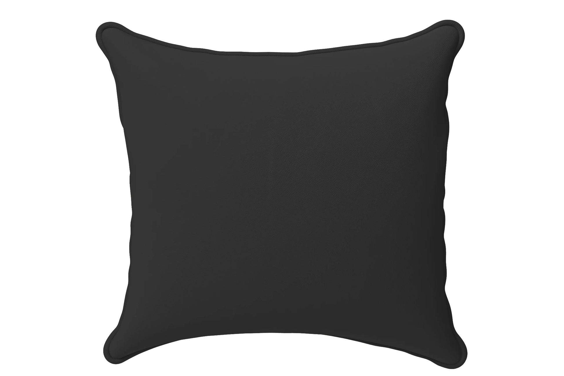 Scatter Cushions 60 x 60 cm Black Leather