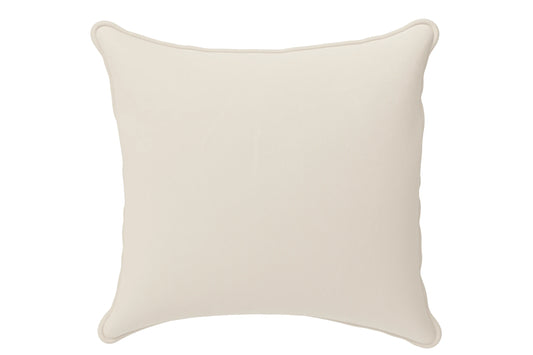 Scatter Cushions 60 x 60 cm Cream Leather