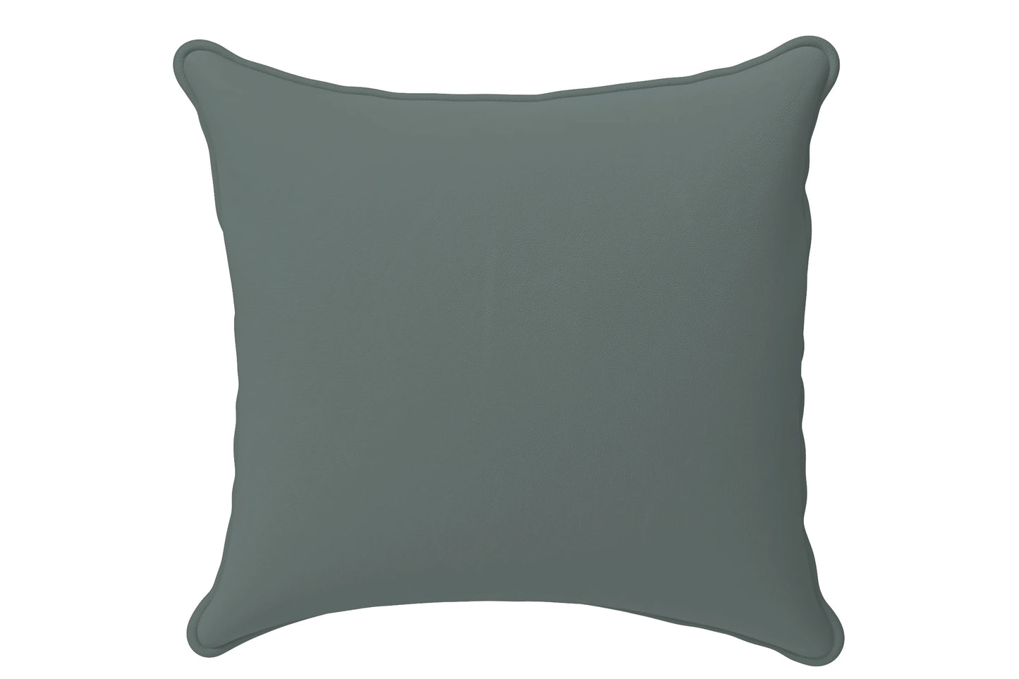 Scatter Cushions 60 x 60 cm Dusky Turquoise Leather