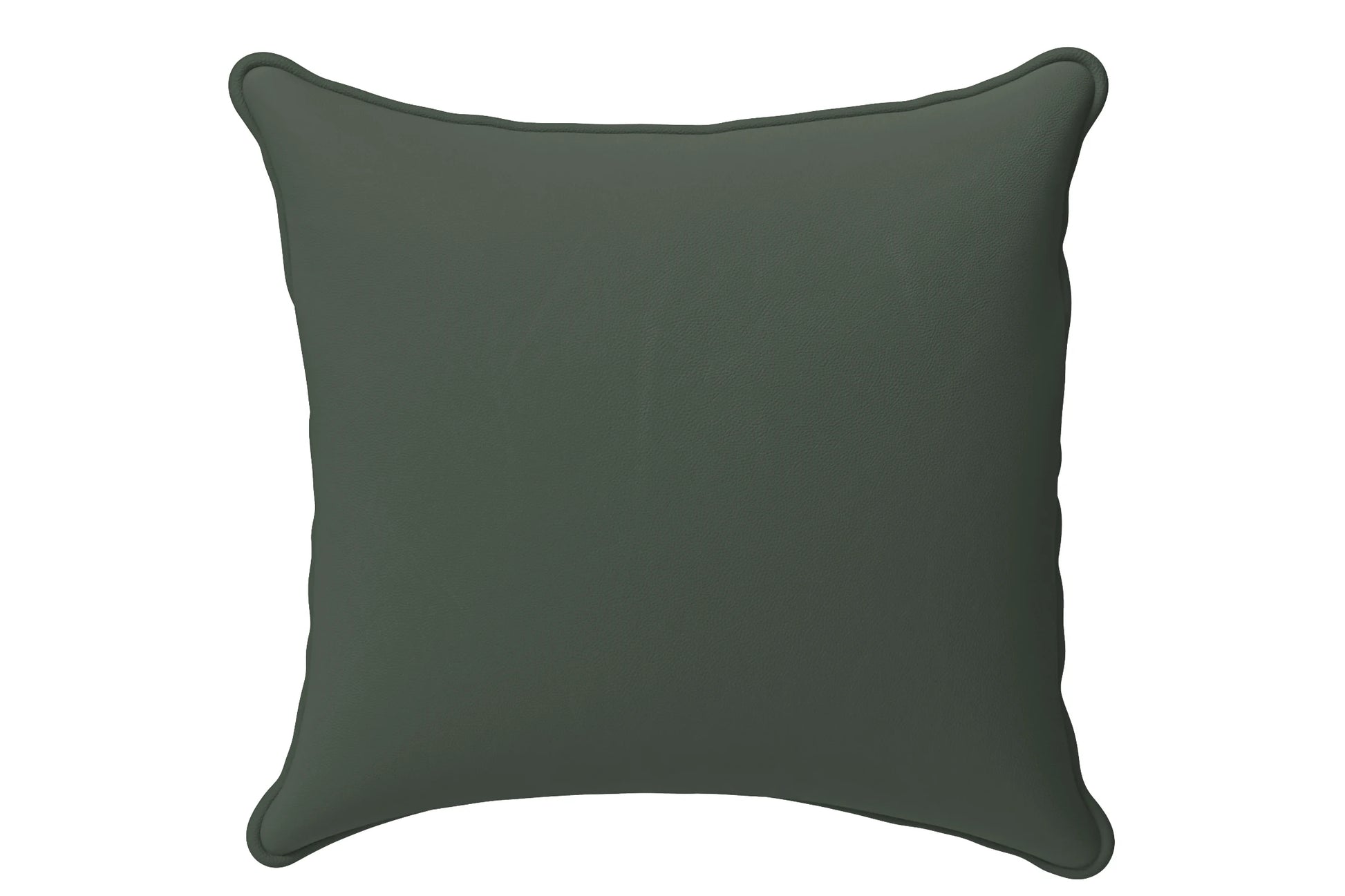 Scatter Cushions 60 x 60 cm Green Leather