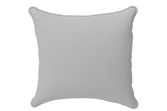 Scatter Cushions 60 x 60 cm Grey Leather