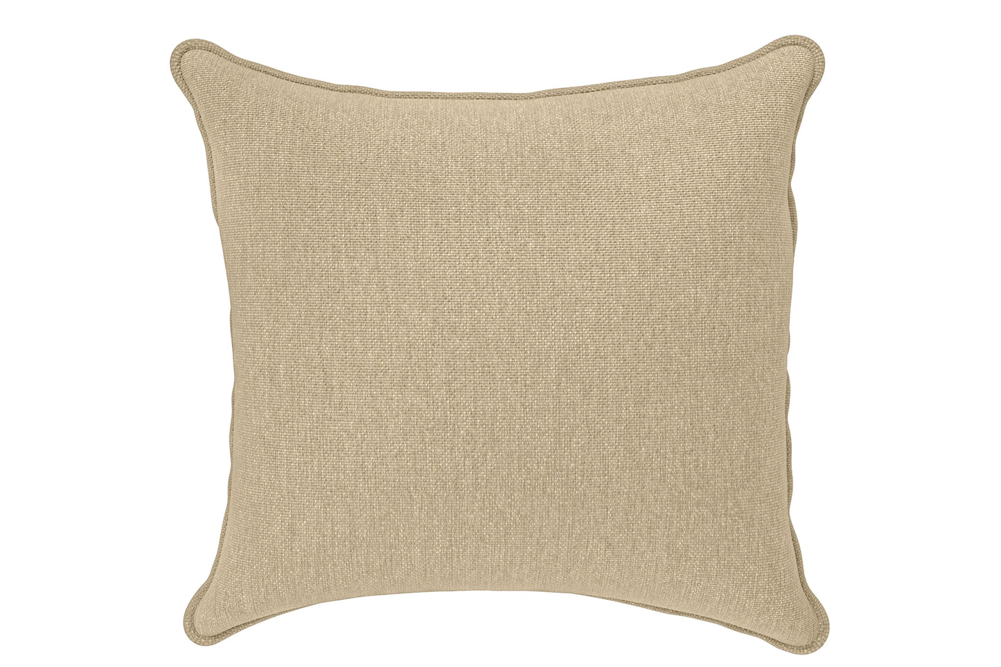 Scatter Cushions 60 x 60 cm Beige Linen Fabric