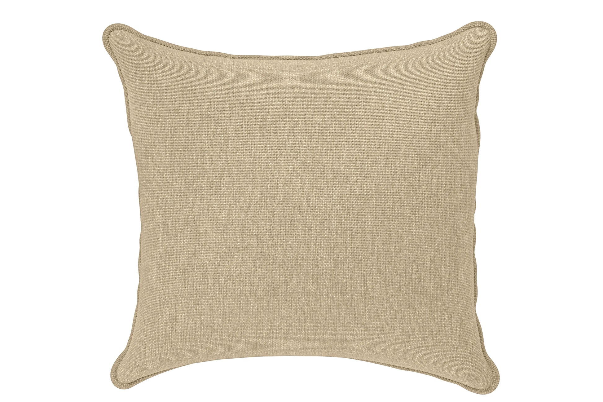 Scatter Cushions 60 x 60 cm Beige Linen Fabric