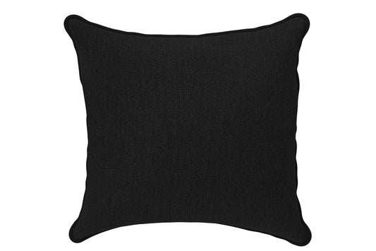 Scatter Cushions 60 x 60 cm Black Linen Fabric