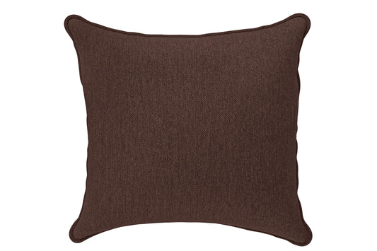 Scatter Cushions 60 x 60 cm Coffee Brown Linen Fabric