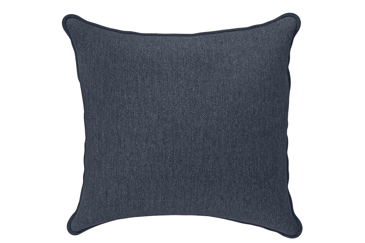 Scatter Cushions 60 x 60 cm Dark Blue Linen Fabric