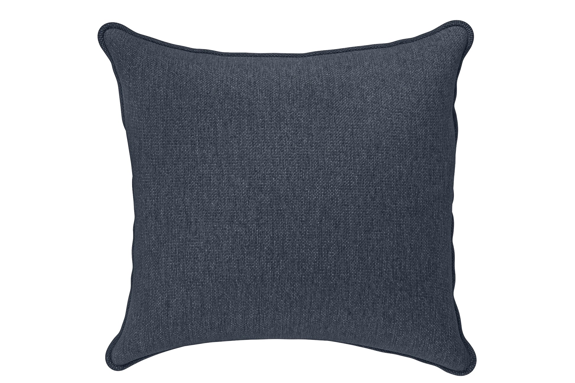 Scatter Cushions 60 x 60 cm Dark Blue Linen Fabric