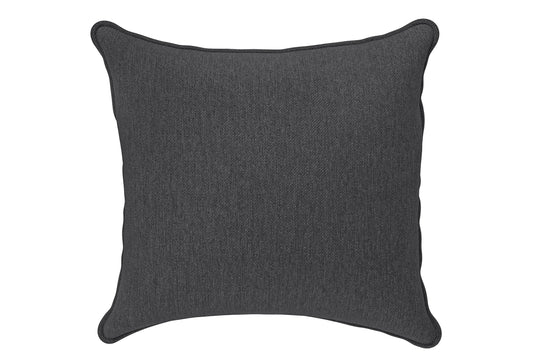 Scatter Cushions 60 x 60 cm Dark Grey Linen Fabric