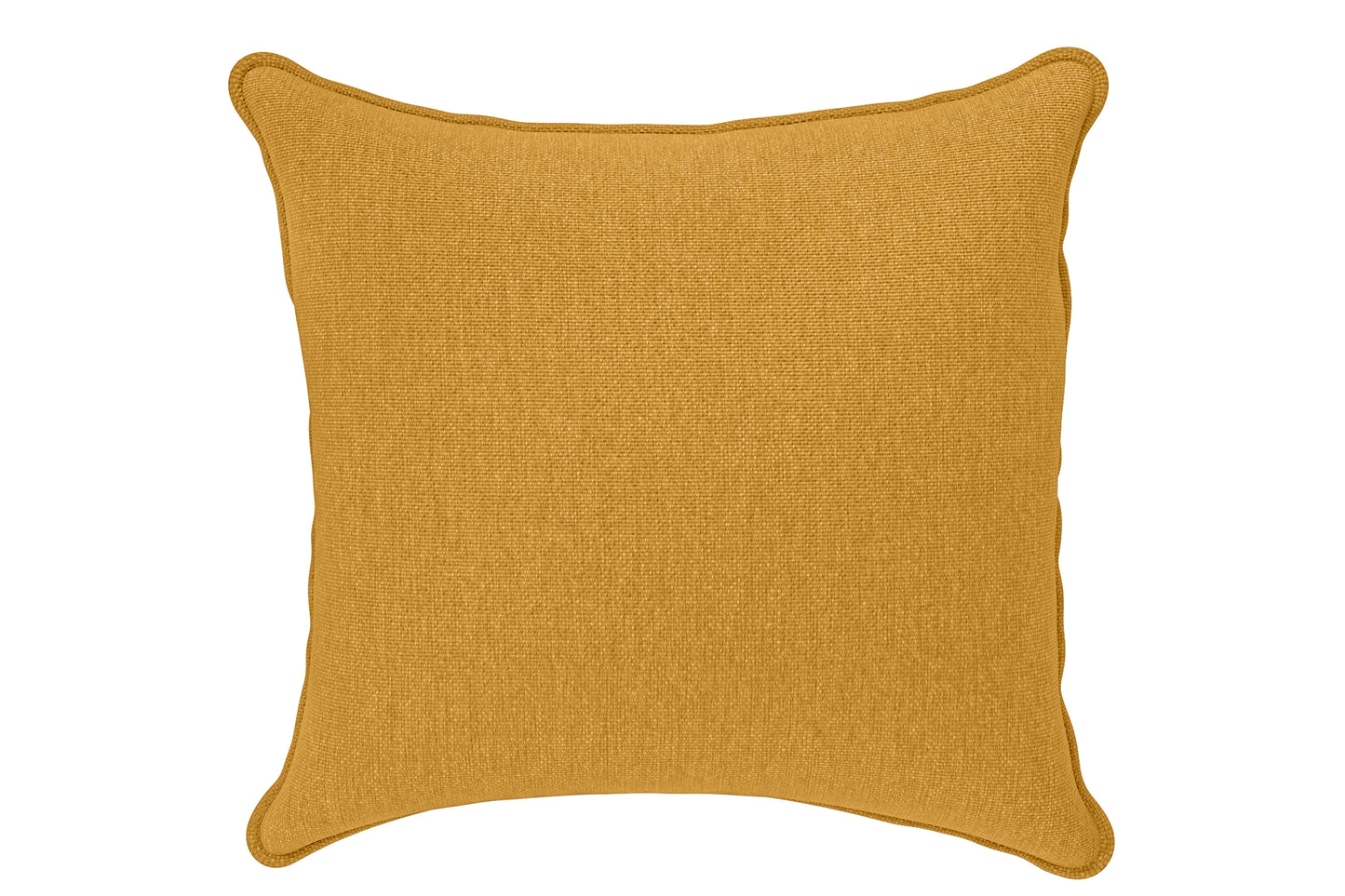 Scatter Cushions 60 x 60 cm Yellow Linen Fabric