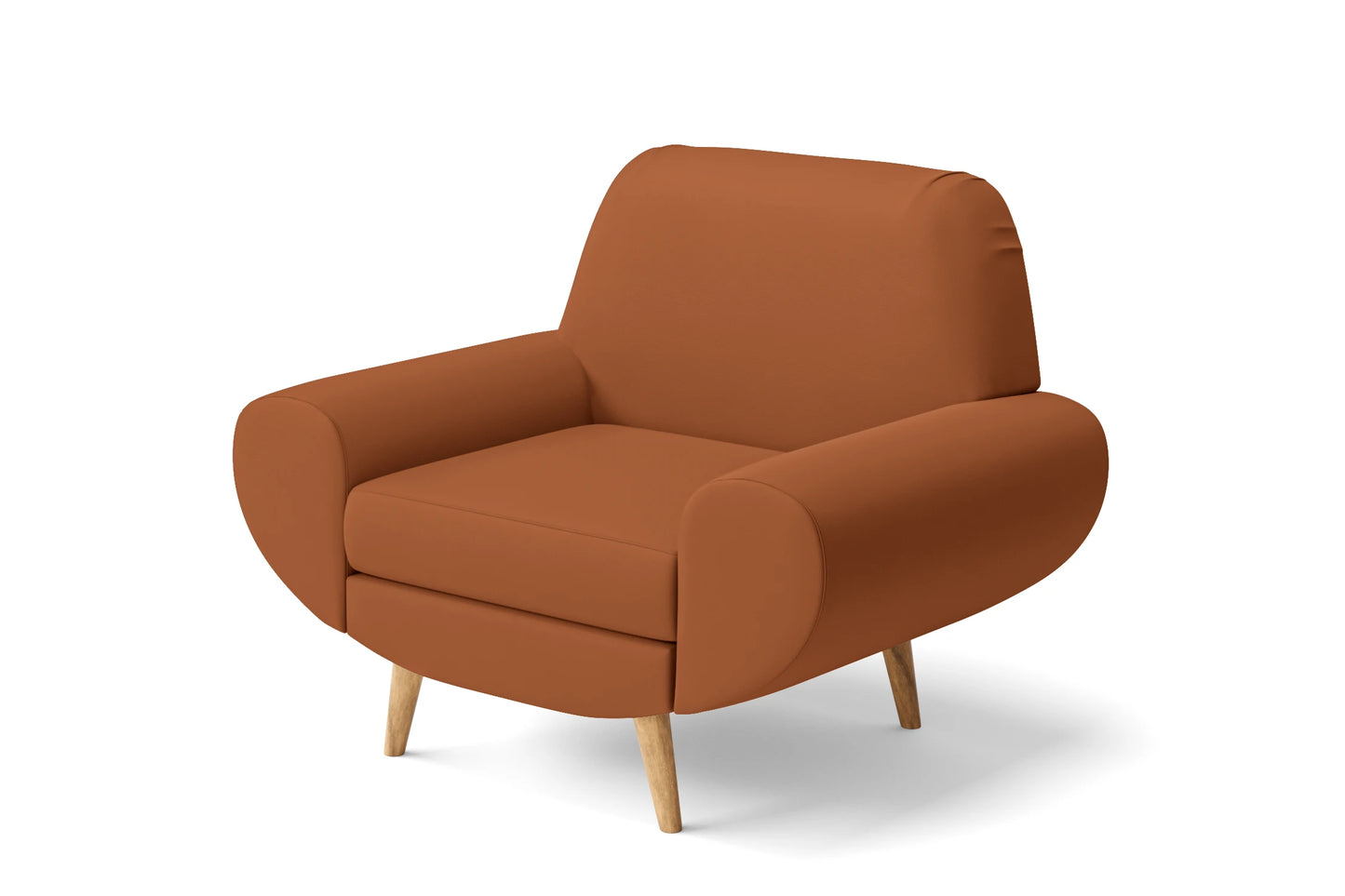 Serina Armchair Tan Brown Leather