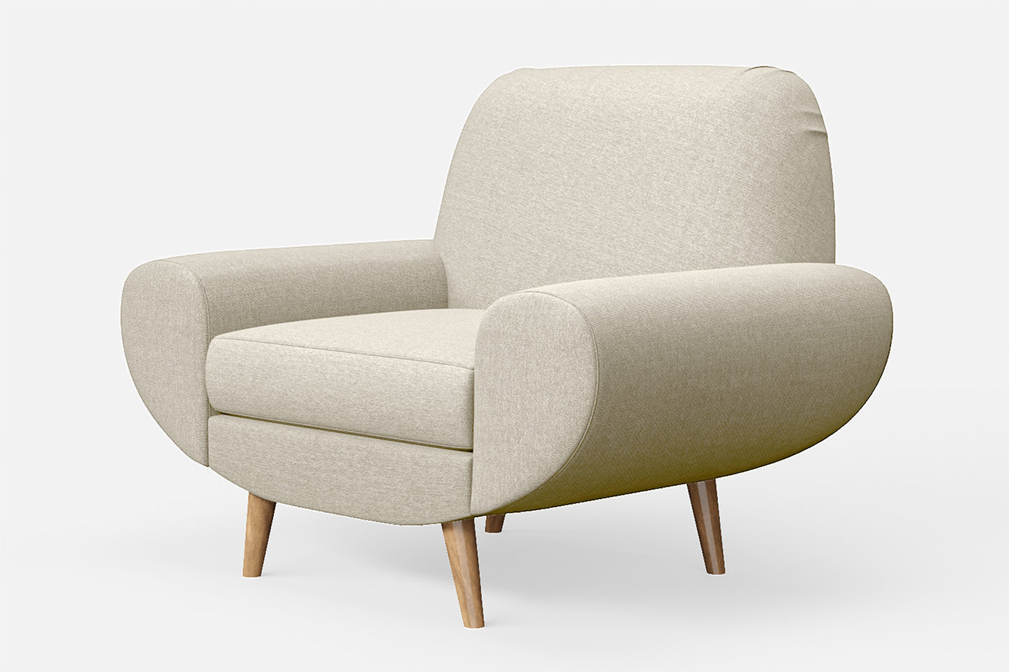 Serina Armchair Cream Linen Fabric