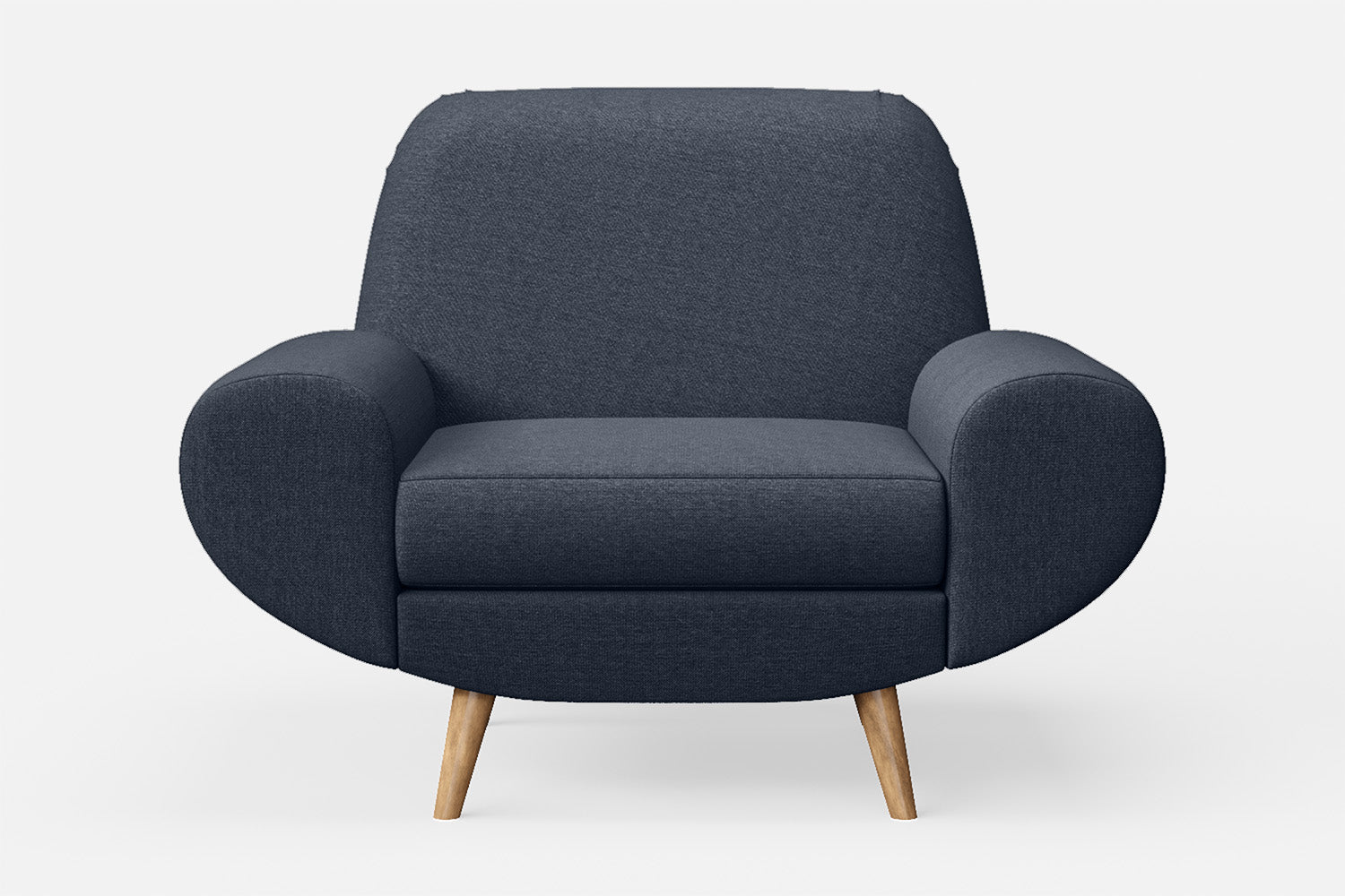 Serina Armchair Dark Blue Linen Fabric