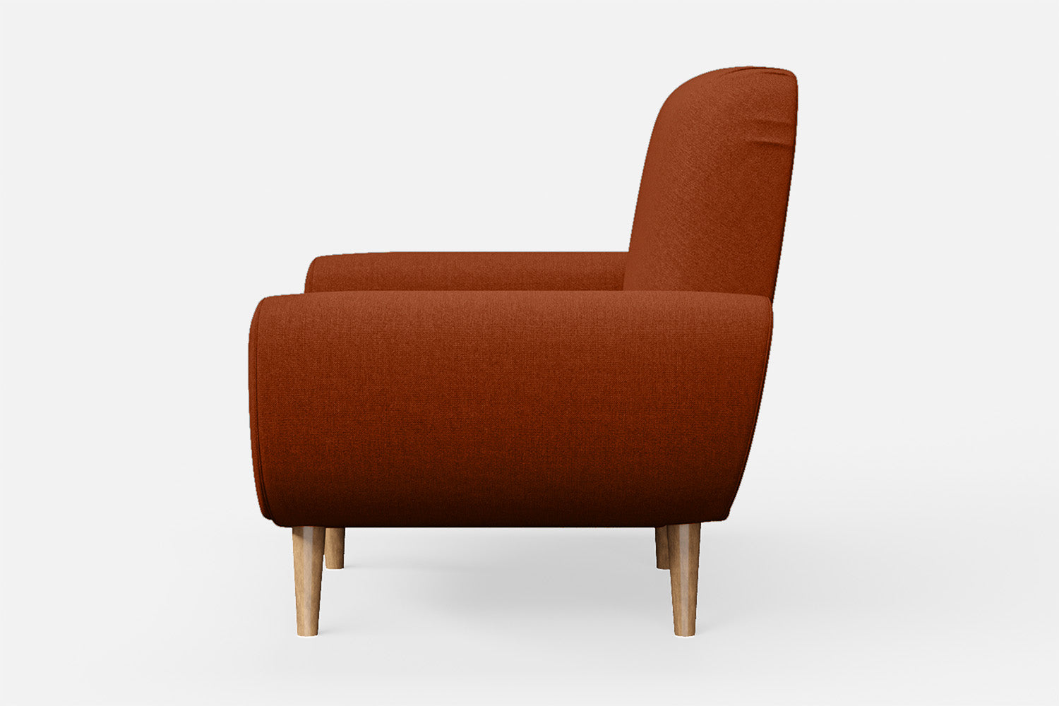 Serina Armchair Orange Linen Fabric