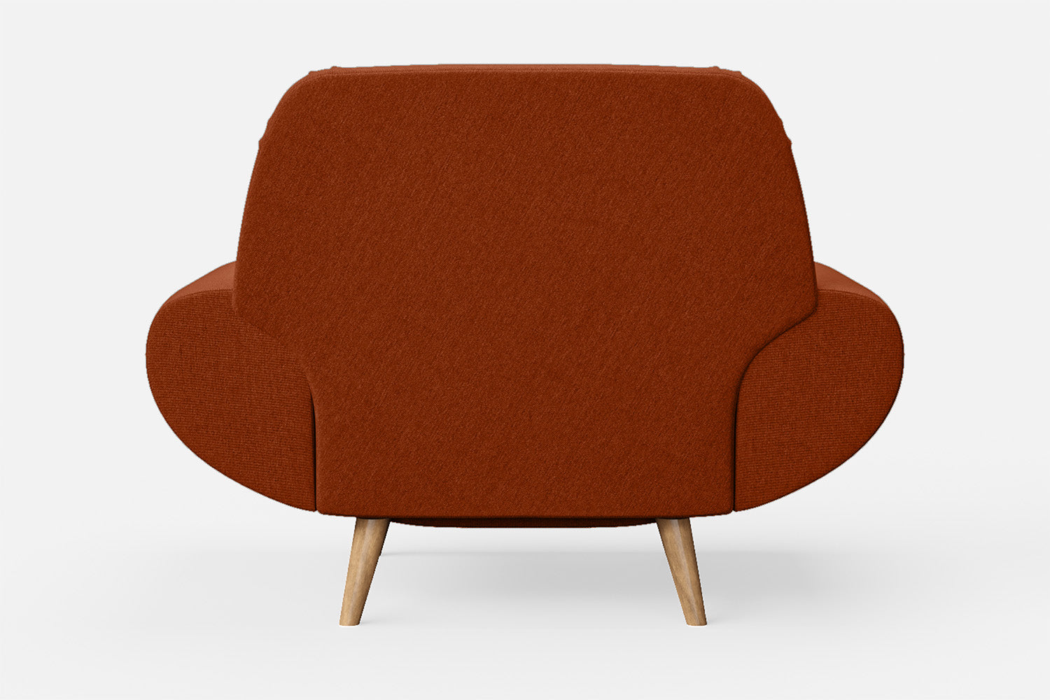 Serina Armchair Orange Linen Fabric