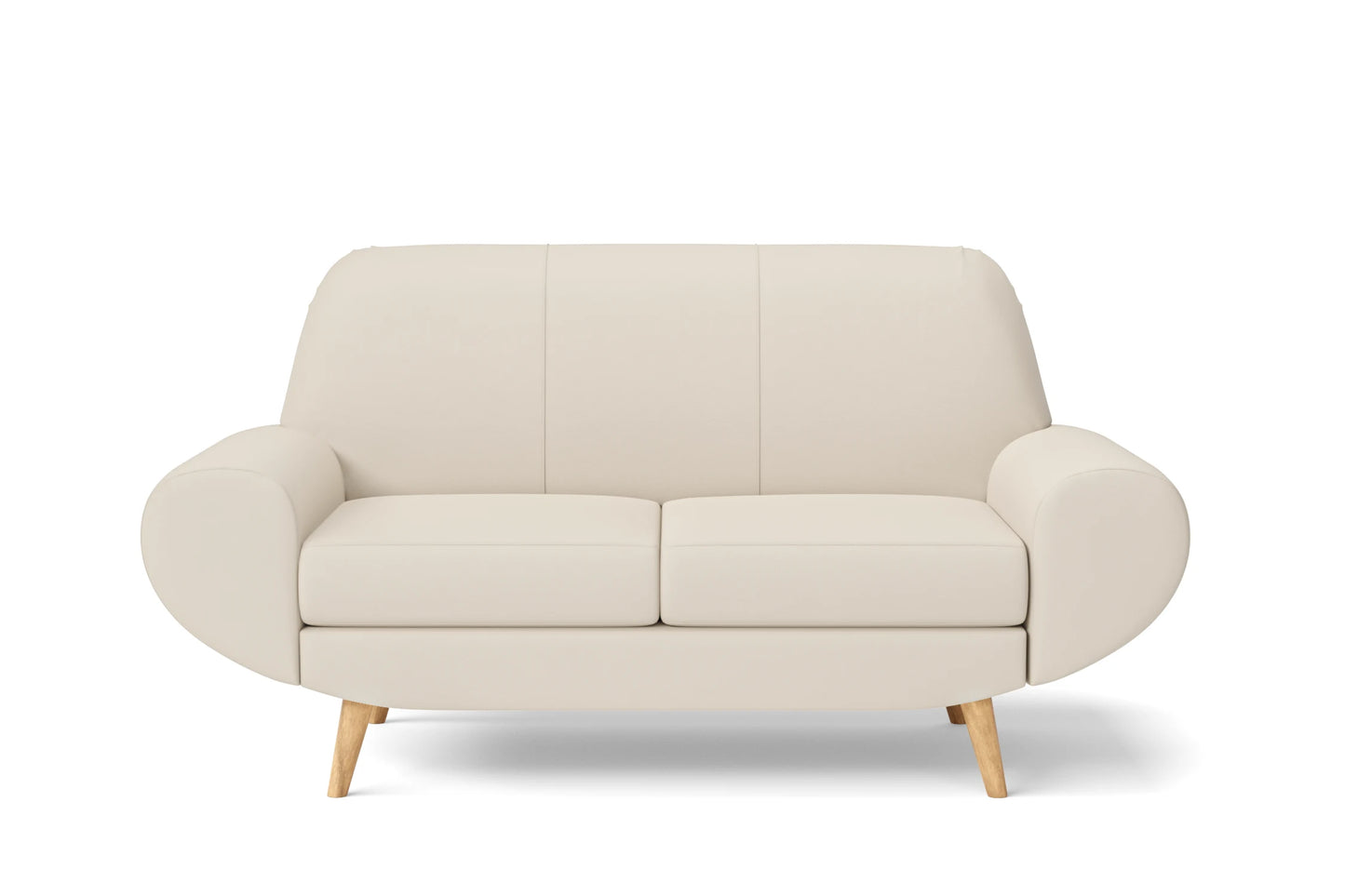 Serina 2 Seater Sofa Cream Leather