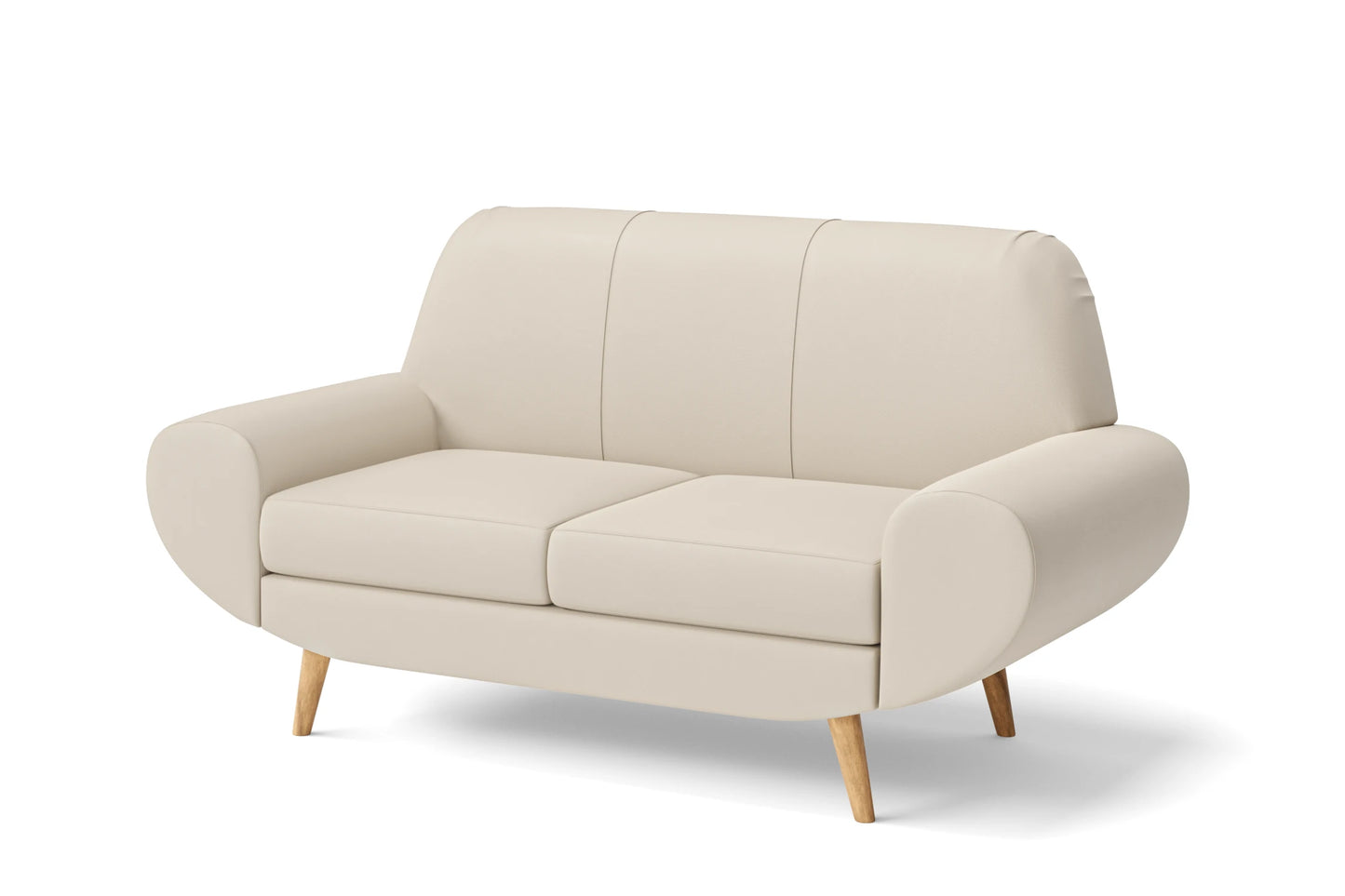 Serina 2 Seater Sofa Cream Leather