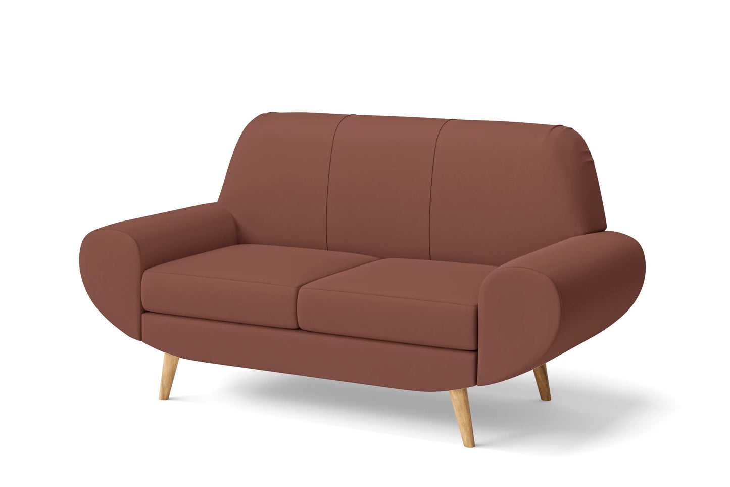 Serina 2 Seater Sofa Mauve Leather