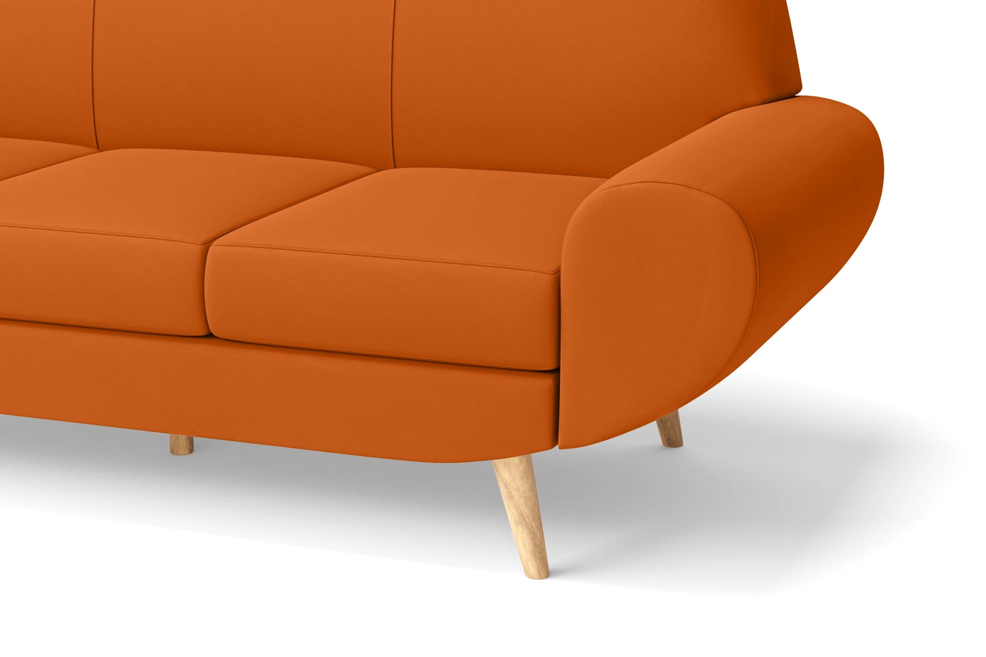 Serina 2 Seater Sofa Orange Leather