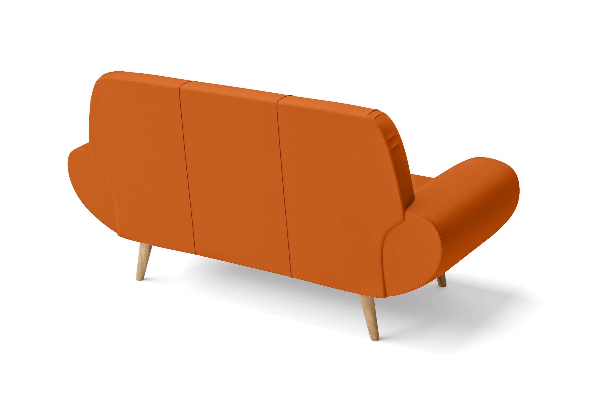 Serina 2 Seater Sofa Orange Leather