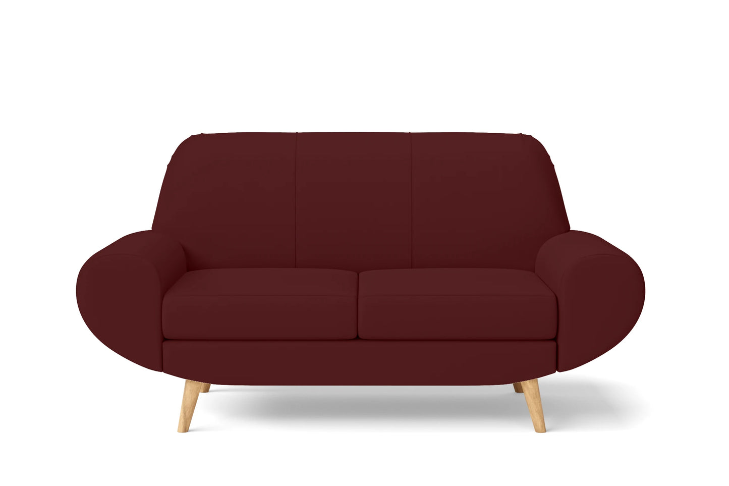 Serina 2 Seater Sofa Red Leather