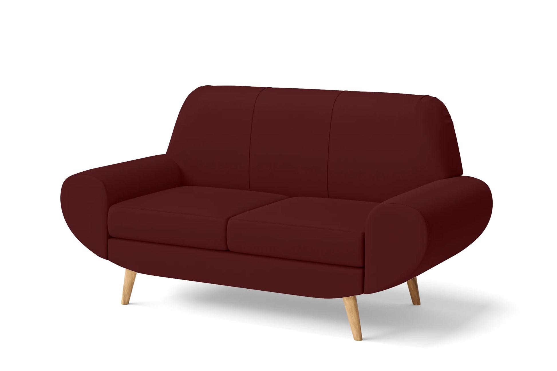 Serina 2 Seater Sofa Red Leather