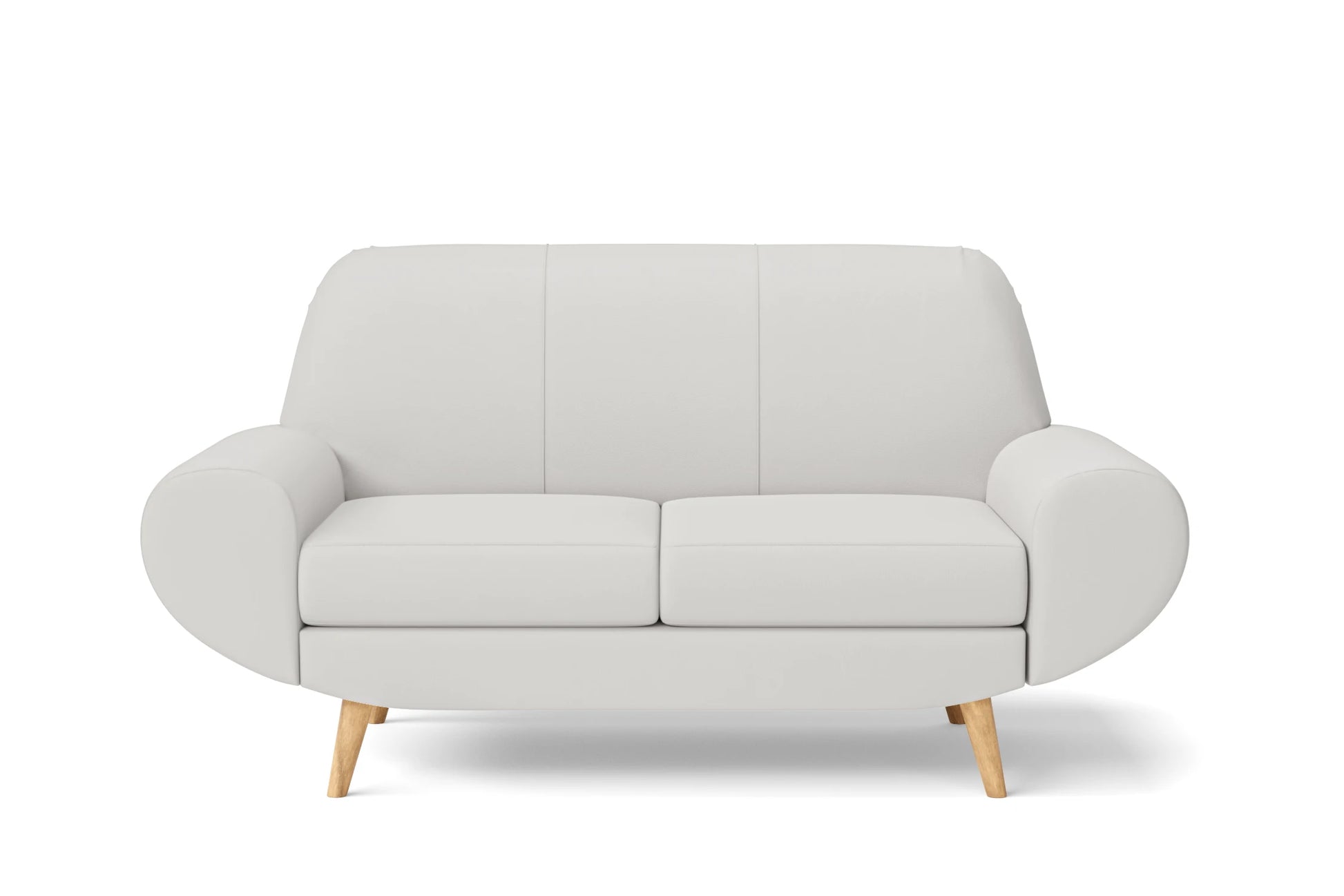 Serina 2 Seater Sofa White Leather