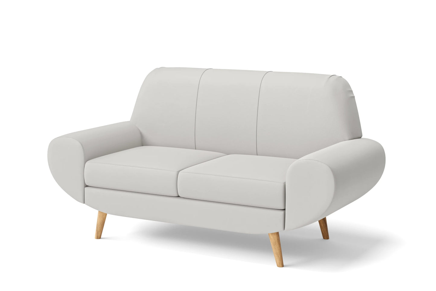 Serina 2 Seater Sofa White Leather