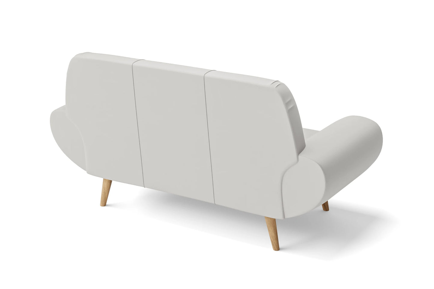 Serina 2 Seater Sofa White Leather