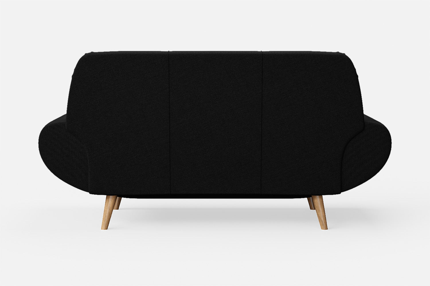 Serina 2 Seater Sofa Black Linen Fabric