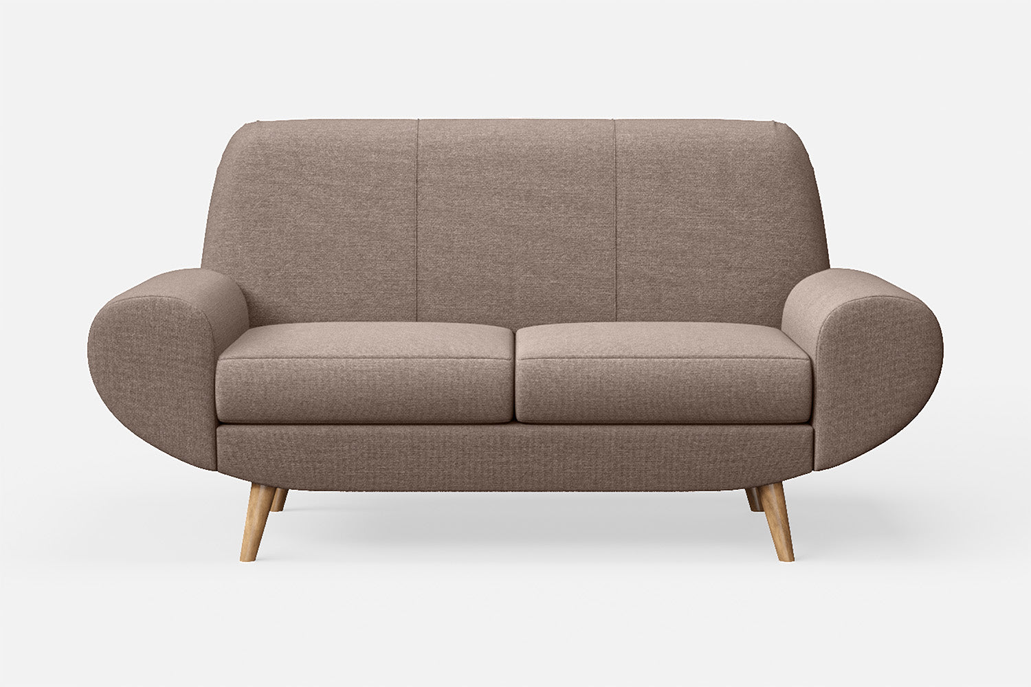 Serina 2 Seater Sofa Caramel Linen Fabric