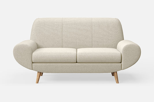 Serina 2 Seater Sofa Cream Linen Fabric