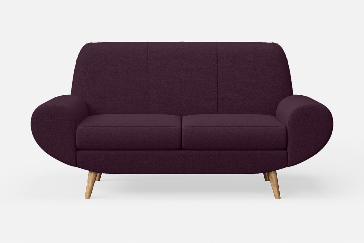 Serina 2 Seater Sofa Purple Linen Fabric