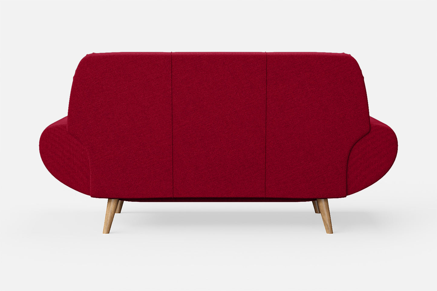 Serina 2 Seater Sofa Red Linen Fabric