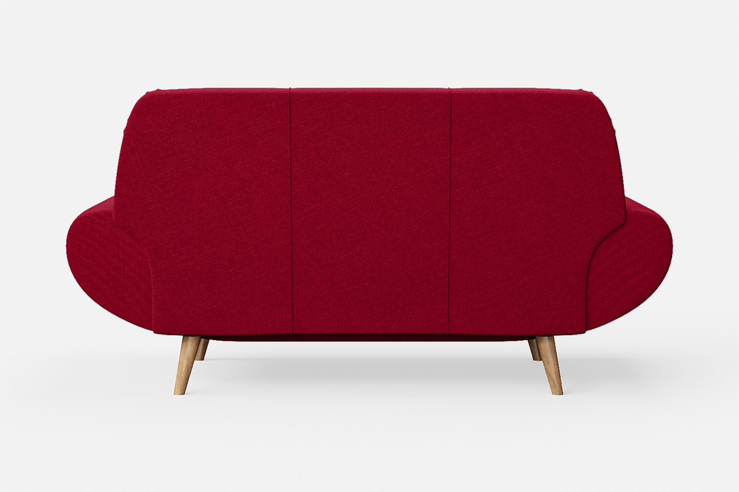 Serina 2 Seater Sofa Red Linen Fabric