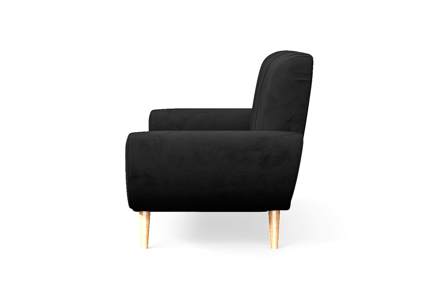 Serina 2 Seater Sofa Black Velvet