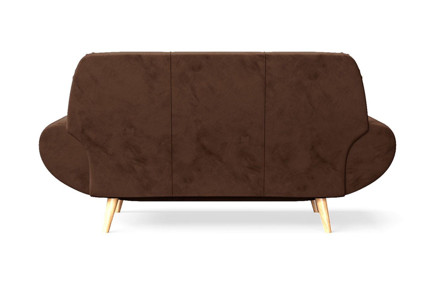 Serina 2 Seater Sofa Coffee Brown Velvet