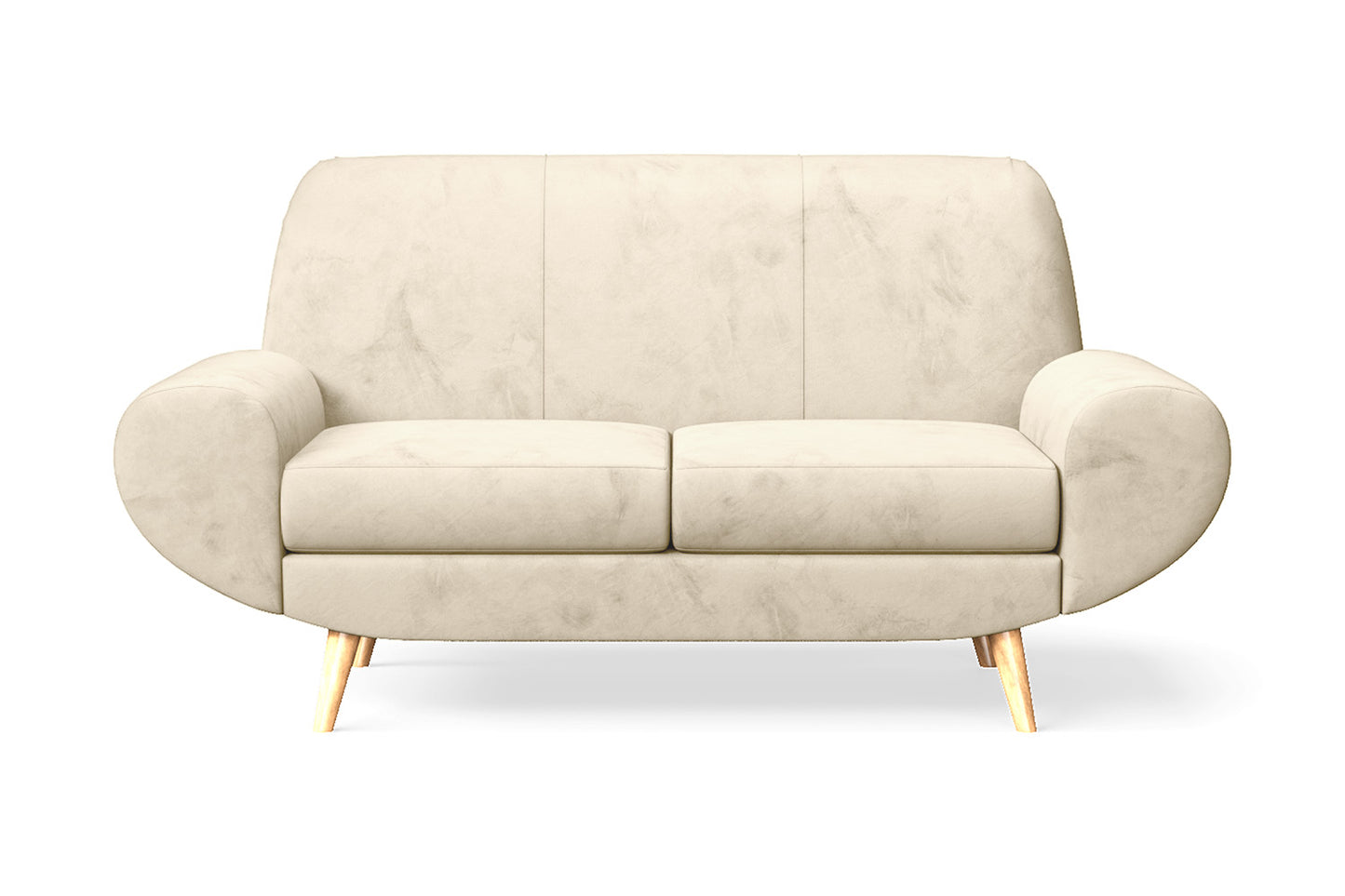 Serina 2 Seater Sofa Cream Velvet