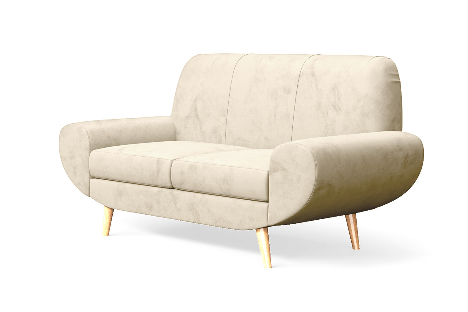 Serina 2 Seater Sofa Cream Velvet