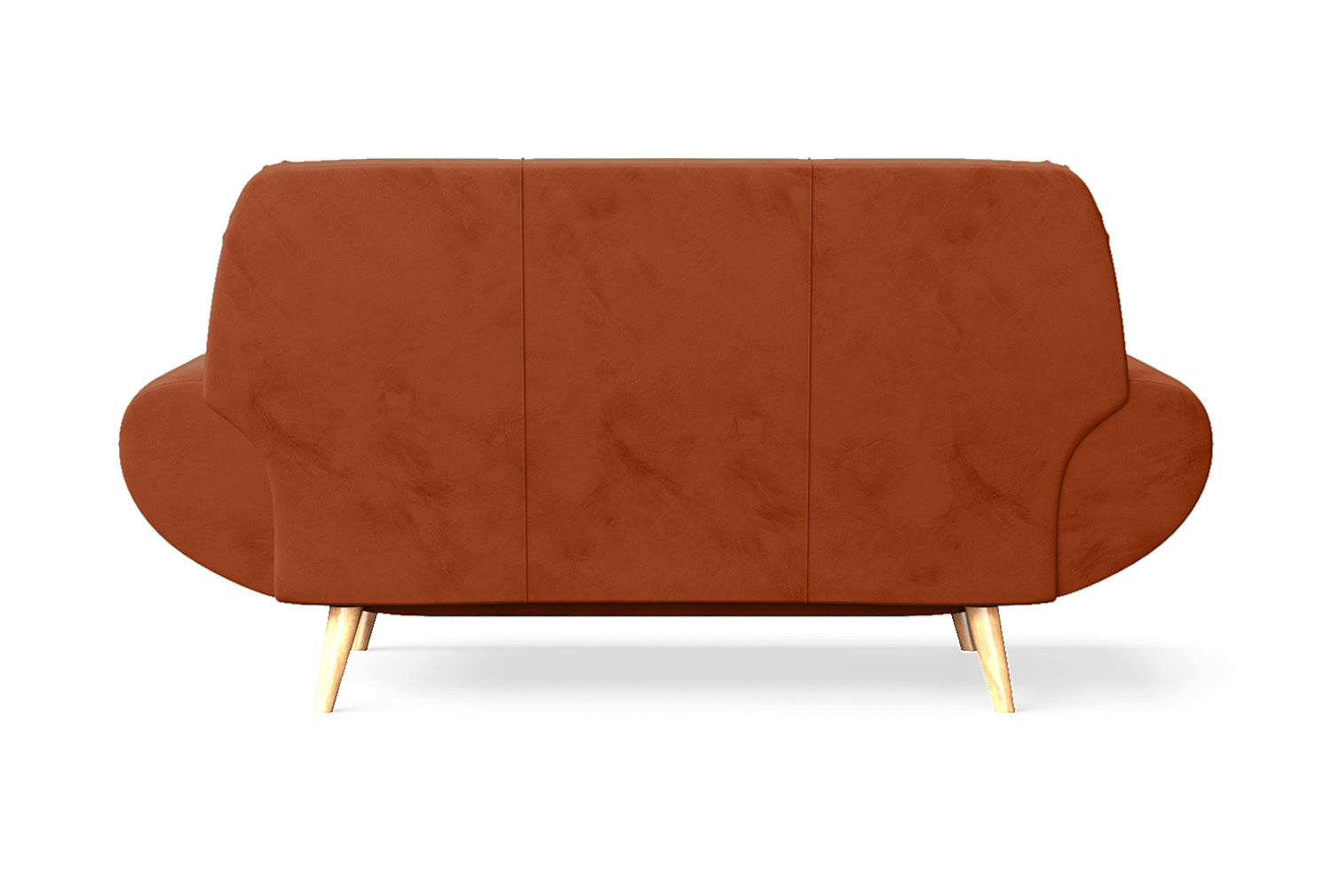 Serina 2 Seater Sofa Orange Velvet