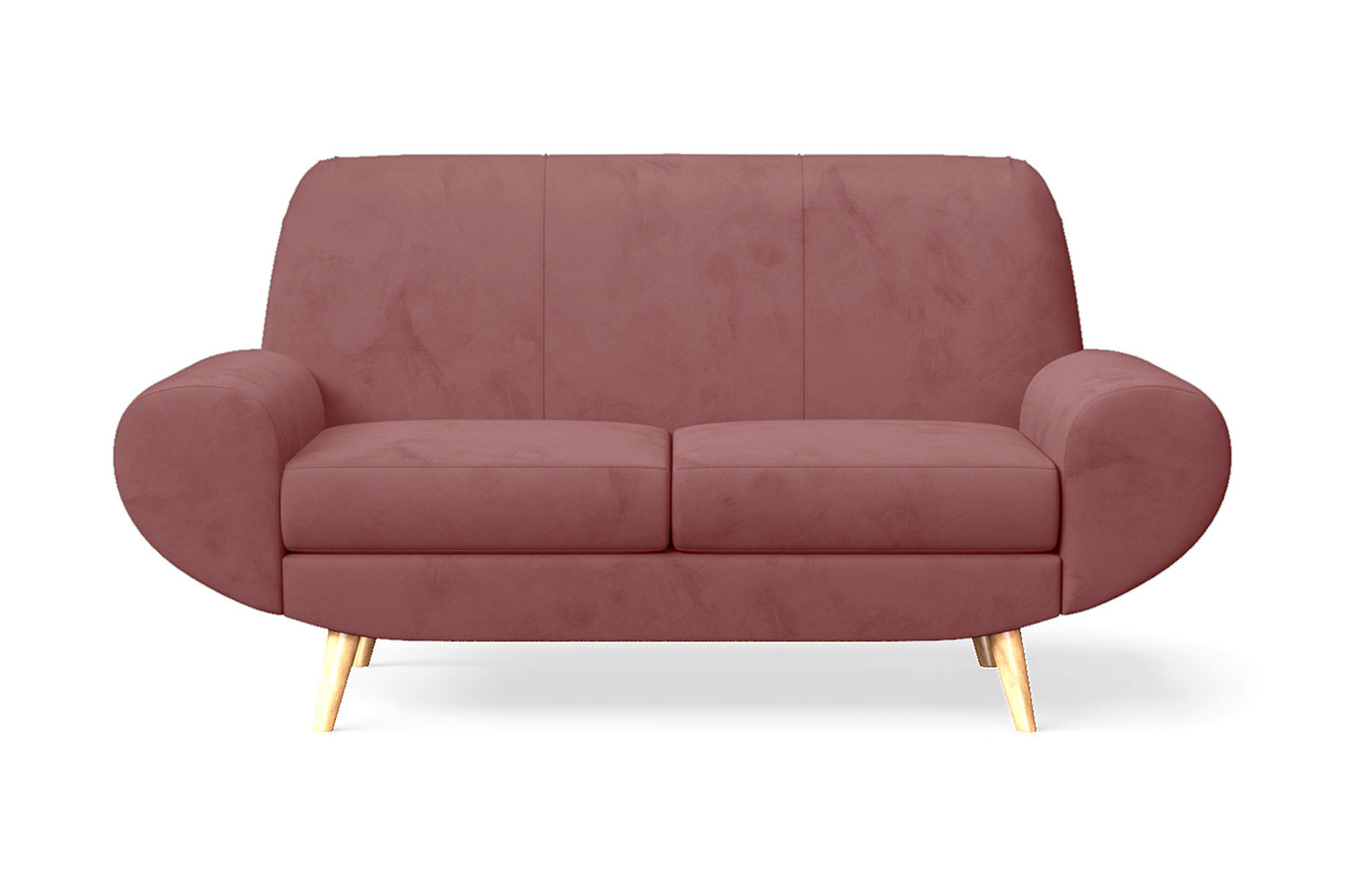 Serina 2 Seater Sofa Pink Velvet