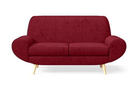 Serina 2 Seater Sofa Red Velvet