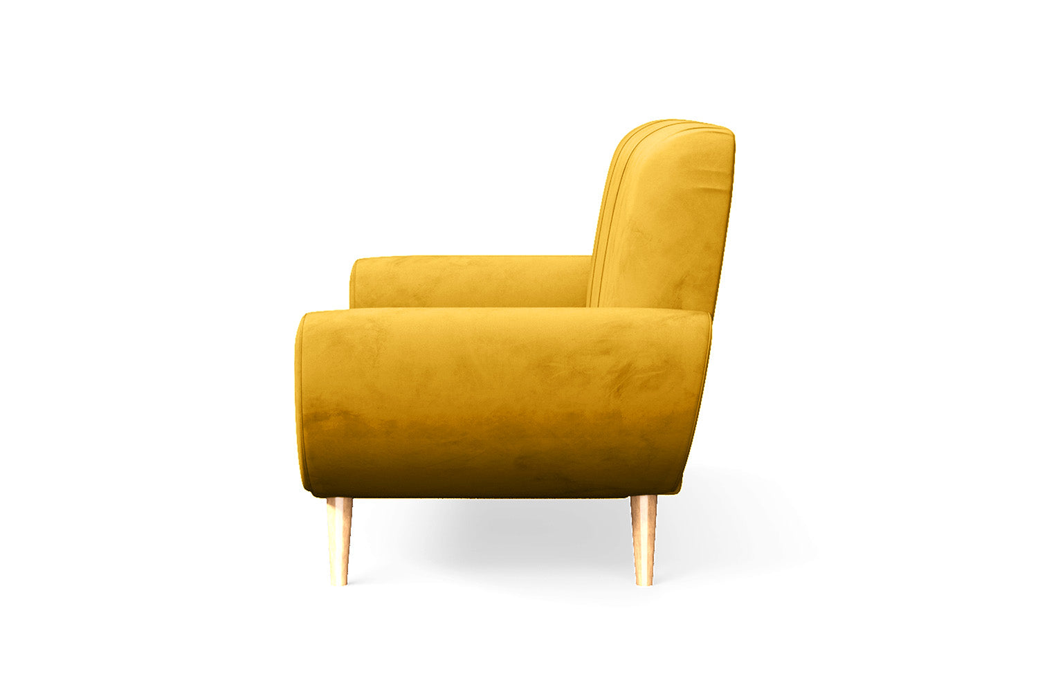 Serina 2 Seater Sofa Yellow Velvet