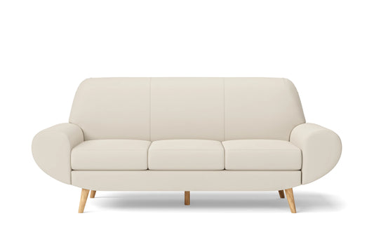 Serina 3 Seater Sofa Cream Leather