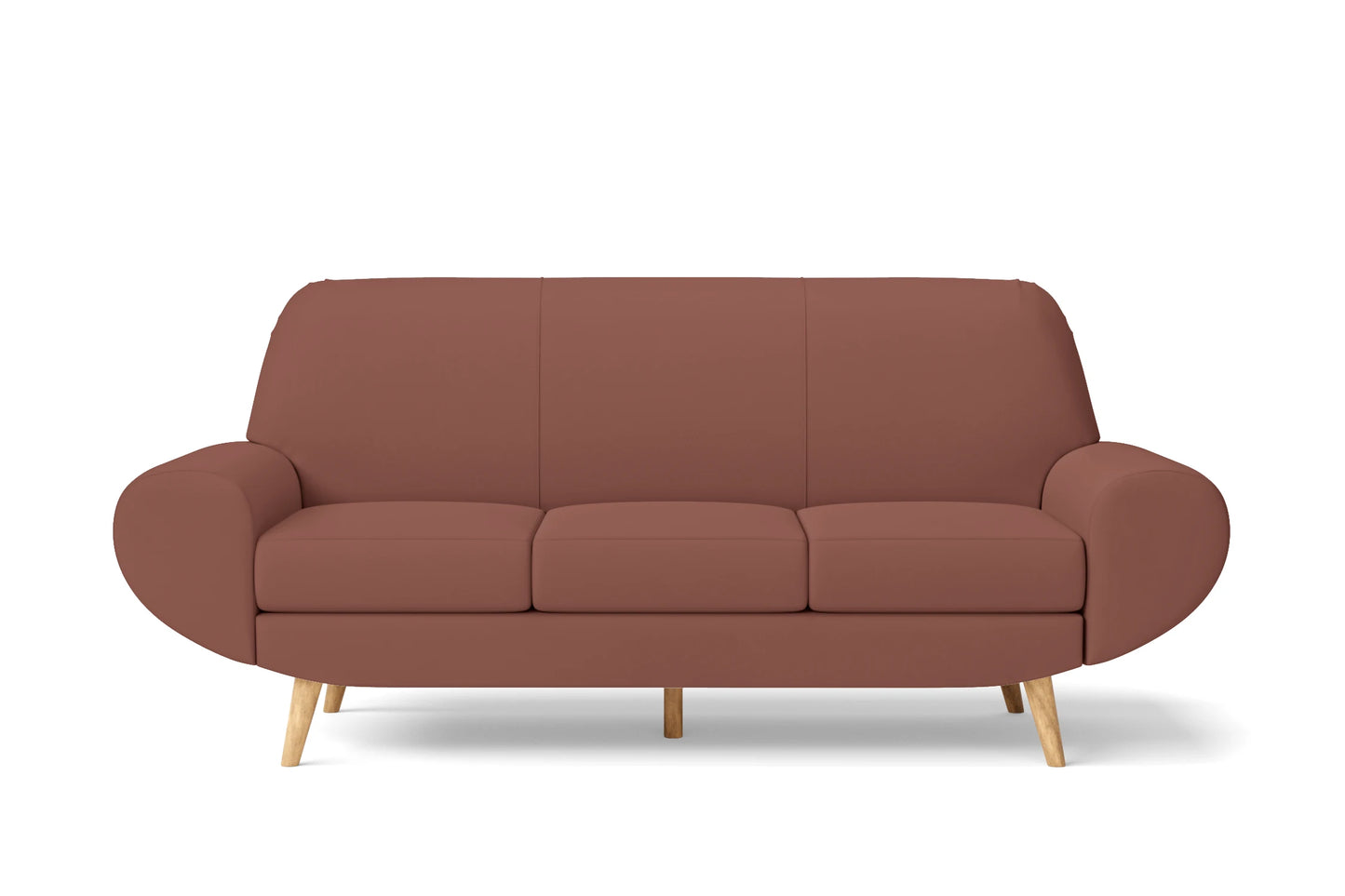 Serina 3 Seater Sofa Mauve Leather