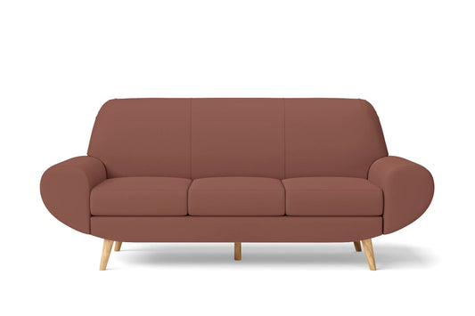 Serina 3 Seater Sofa Mauve Leather