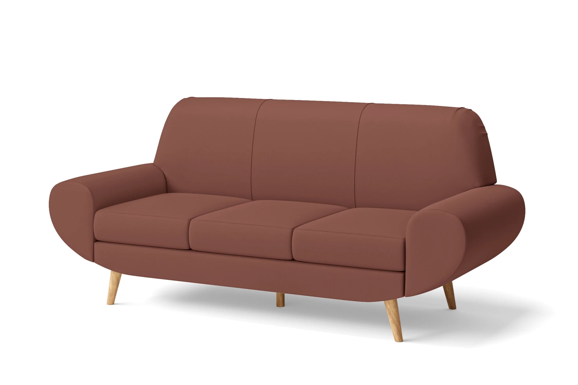 Serina 3 Seater Sofa Mauve Leather