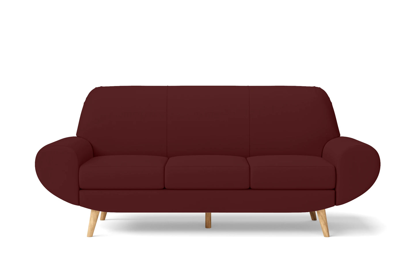 Serina 3 Seater Sofa Red Leather