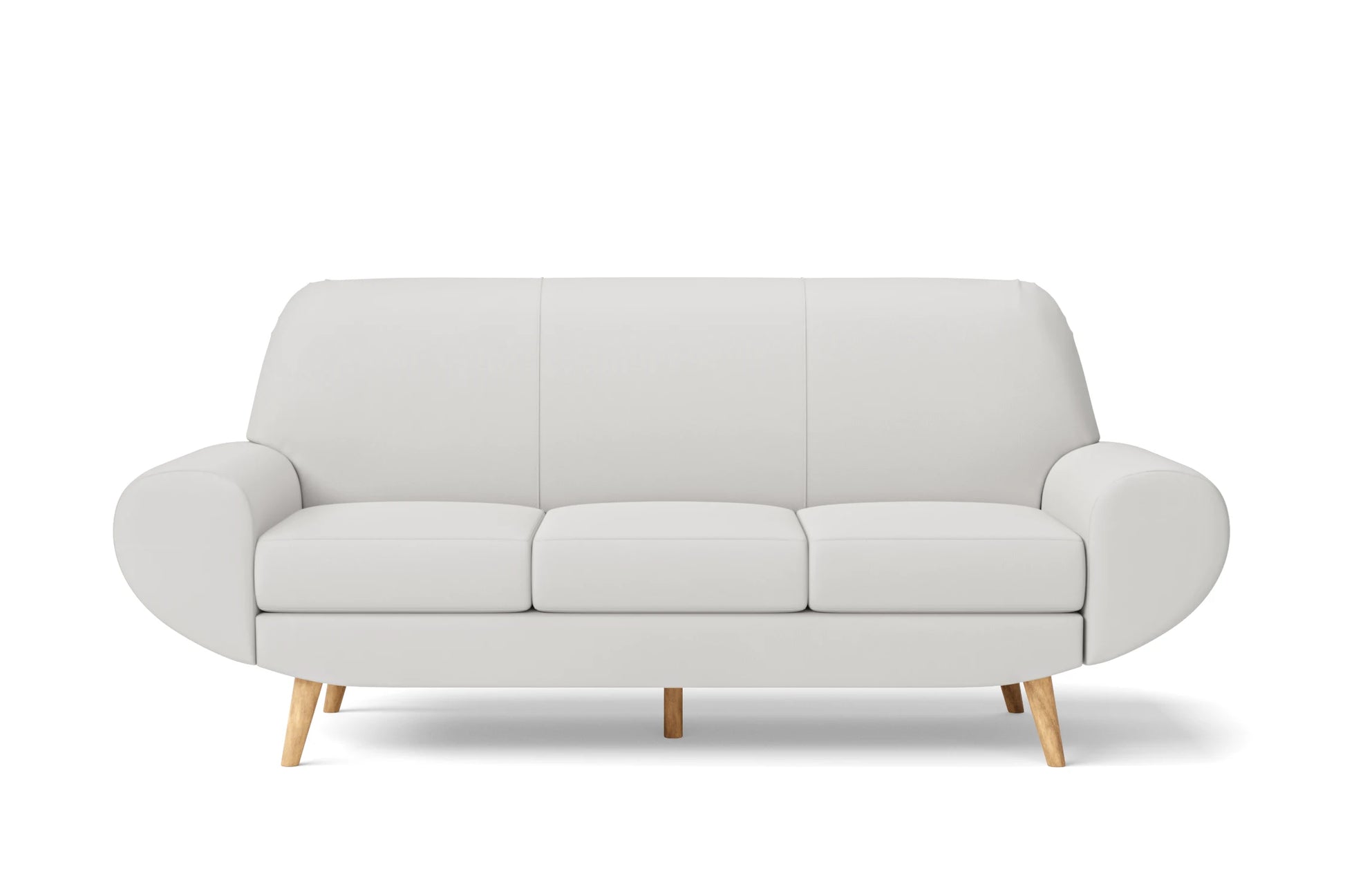 Serina 3 Seater Sofa White Leather