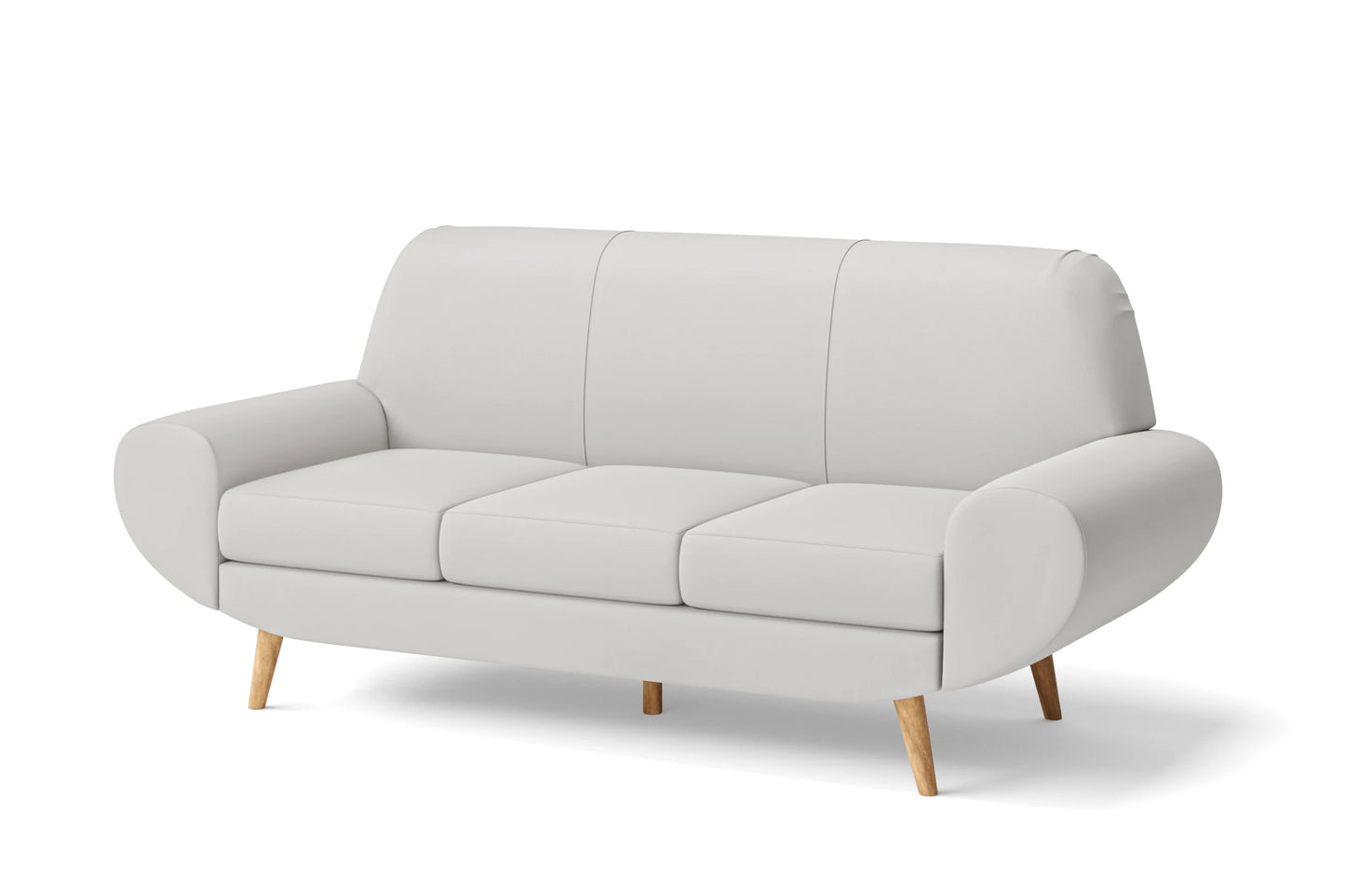 Serina 3 Seater Sofa White Leather