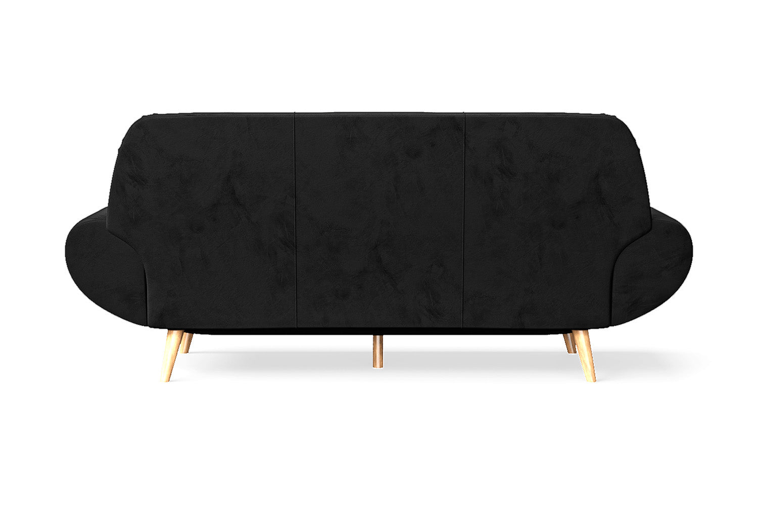 Serina 3 Seater Sofa Black Velvet